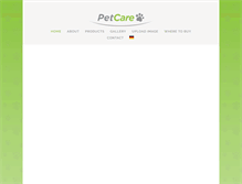 Tablet Screenshot of pet-and-care.com